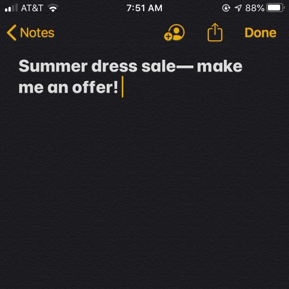 Summer dresses